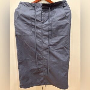 Women's Grey Drawstring Skirt